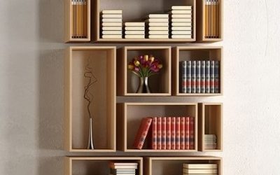 Rak Buku Dinding Minimalis
