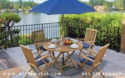 Set Meja Payung Cafe Jati
