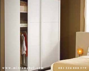 Lemari Pakaian Minimalis 2 Pintu Sliding