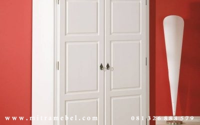 Lemari Pakaian Minimalis 2 Pintu Cat Duco
