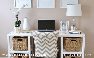 Meja Belajar Minimalis Kayu Cat Duco