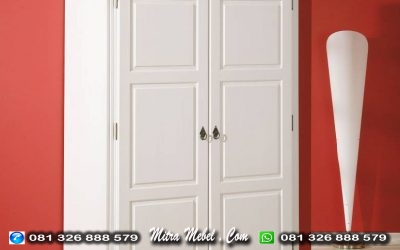 Lemari Pakaian Minimalis 2 Pintu Cat Duco