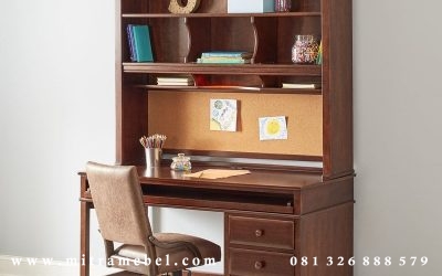 Meja Belajar Anak Kayu Jati Modern