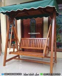 Ayunan Kayu Minimalis Jati Jepara