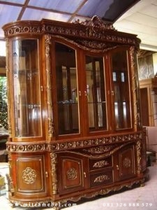 Lemari Hias Kayu Jati furniture Mebel Jepara