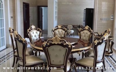 Set Meja Kursi Makan Mewah Elegant Monalisa