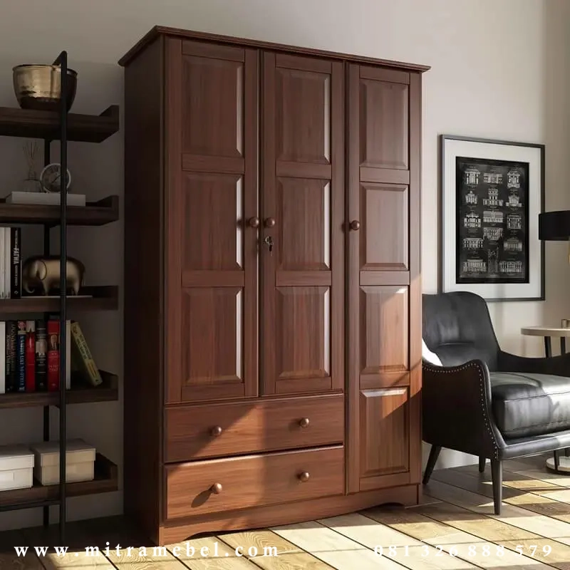 Lemari Pakaian 3 Pintu Minimalis