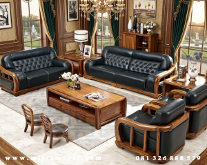 Set Kursi Tamu Minimalis Modern Jati Terbaru